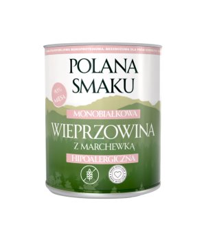  Polana Smaku mokra karma dla psa - Wieprzowina z Marchewką 800g