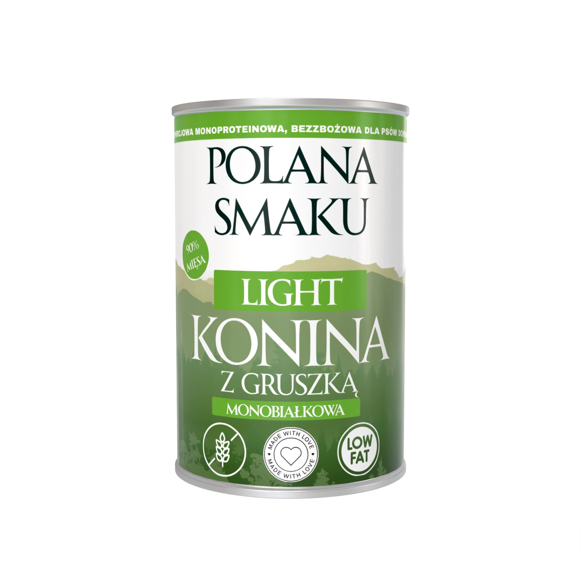 Polana Smaku mokra karma dla psa Light - Konina z Gruszką 400g