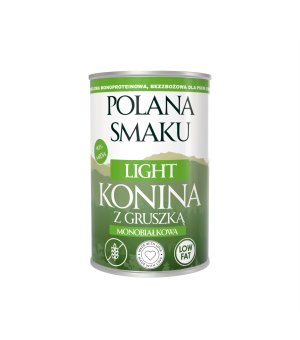 Polana Smaku mokra karma dla psa Light - Konina z Gruszką 400g