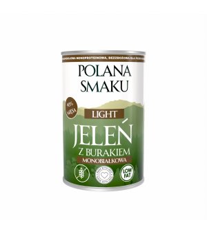 Polana Smaku mokra karma Light dla psa - Jeleń z Burakiem 400g