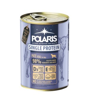 POLARIS morka karma dla psa monoproteina pate cielęcina 400g