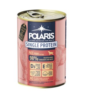 POLARIS morka karma dla psa monoproteina pate wieprzowina 400g