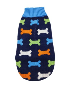 POP PET Sweterek dla Psa Granatowy w kosteczki 35cm
