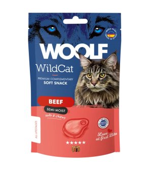 Przysmaki dla kota Brit Woolf WildCat Snacks Beef - Wołowina 50g