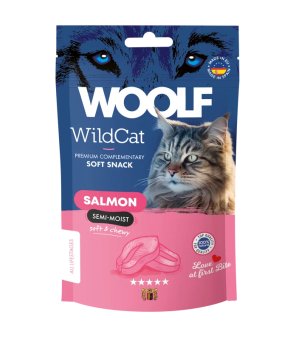 Przysmaki dla kota Brit Woolf WildCat Snacks Salmon - Łosoś 50g