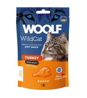 Przysmaki dla kota Brit Woolf WildCat Snacks Turkey - Indyk 50g