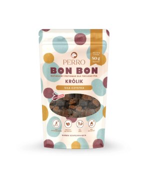 Przysmaki - siła czystka - królik - Perro BON BON - 80g
