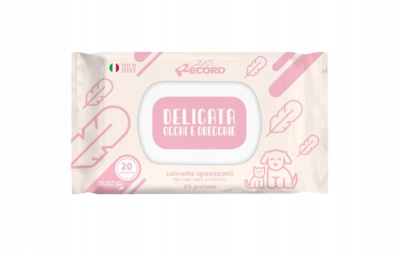 Record Chusteczki Nawilżane do oczu i uszu 20szt.
