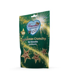 🎄🎁 RENSKE Christmas Crunchy Biscuits Salmon Whitefish Trout - ciasteczka łosoś, białe ryby i pstrąg 200g