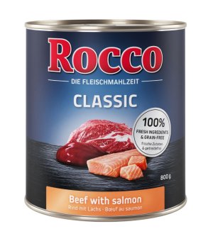Rocco Classic Wołowina z Łososiem 800g