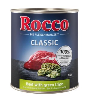 Rocco Classic Wołowina z Zielonymi Żwaczami 800g