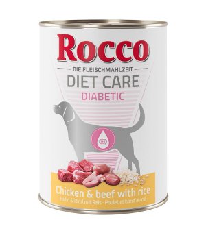 Rocco Diet Care Diabetic kurczak z wołowiną i ryżem 400g - puszka