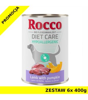 Rocco Diet Care Hypoallergenic jagnięcina ZESTAW 6x 400g
