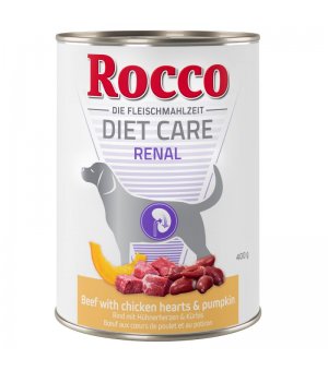 Rocco Diet Care Renal wołowina, serca kurczaka z dynią 400g - puszka