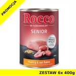 Karma mokra dla psa Rocco Diet Care Senior Drób z płatkami owsianymi puszka ZESTAW 6x 400g