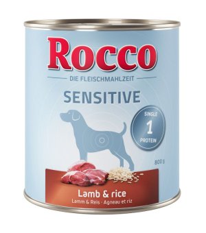 Rocco Diet Care Sensitive Jagnięcina z ryżem - 800g - puszka