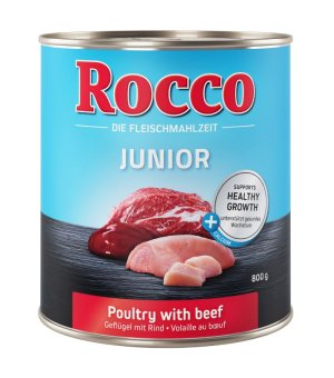 Rocco Diet Junior Drób z Wołowiną 800g
