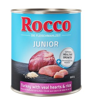 Rocco Diet Junior Indyk i serca cielęce z wapniem 800g