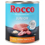 Rocco Diet Junior Serca Kurze z Ryżem i Wapniem 800g