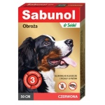 Sabunol GPI Obroża przeciw pchłom i kleszczom 50cm czerwona