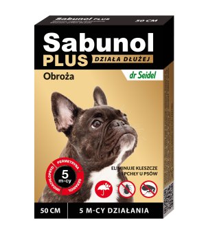 Sabunol Plus obroża przeciw kleszczom i pchłom dla psa 50 cm 