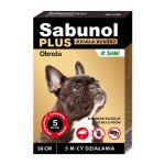 Sabunol Plus obroża przeciw kleszczom i pchłom dla psa 50 cm - Krótki termin 07.07.2024r.