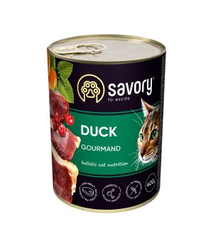 Savory Adult Cat Duck pate - Kaczka 400g