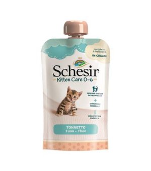 Schesir Kitten Care 0-6 Karma Mokra Pasta z Tuńczyka dla kociąt 150g