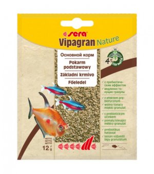 Sera VIPAGRAN NATURE SASZETKA 12G GRANULAT POKARM PODSTAWOWY (termin:12.2024)