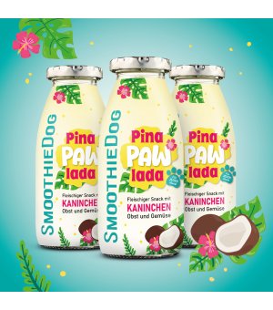 SmoothieDog Pina Paw Landa Królik z warzywami i owocami 250ml
