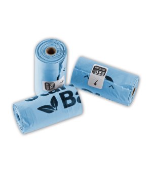 StarchBag Kompostowalne BIO worki na odchody 8x15szt. błękitne