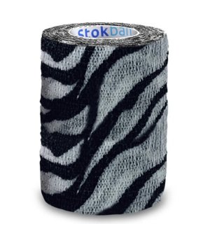 Stokban samoprzylepny bandaż elastyczny 7,5cm / 4,5m zebra