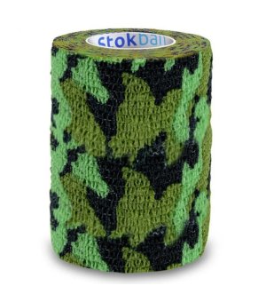 Stokban samoprzylepny bandaż elastyczny 7,5cm / 4,5m zielone moro