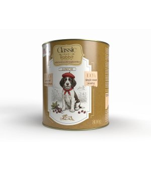 Syta Micha Classic Karma Mokra dla szczeniąt Królik z Burakiem i Malinami 800g