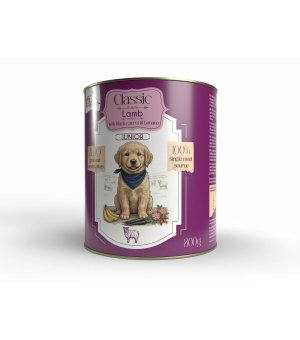 Syta Micha Classic Karma Mokra dla szczeniąt Jagnięcina z Czarną Marchewką 800g