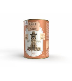 Syta Micha Classic Karma Mokra dla psów dorosłych Koń z Malinami 400g