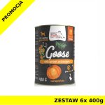 Syta Micha karma mokra dla psów dorosłych Classic Gęś z Morelą i Dynią ZESTAW 6x 400g