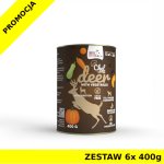 Syta Micha karma mokra dla psów dorosłych CHEF Jeleń z Warzywami ZESTAW 6x 400g