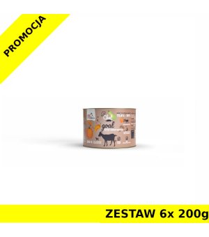 Syta Micha karma mokra dla psów dorosłych CHEF Koza z Warzywami ZESTAW 6x 200g
