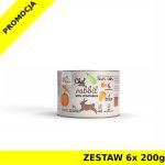 Syta Micha karma mokra dla psów dorosłych CHEF Królik z Warzywami ZESTAW 6x 200g