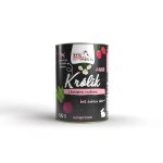 Syta Micha karma mokra dla szczeniąt Classic Królik z Brurakiem i Malinami Junior 400g
