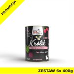Syta Micha karma mokra dla szczeniąt Classic Królik z Brurakiem i Malinami Junior 6x 400g ZESTAW