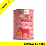 Syta Micha karma mokra dla szczeniąt CHEF Cielęcina z Warzywami JUNIOR 6x 400g ZESTAW