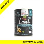 Syta Micha karma mokra dla szczeniąt Classic Jagnięcina z Czarną Marchwią i Bananem Junior ZESTAW 6x 400g