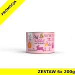 Syta Micha karma mokra dla szczeniąt CHEF Królik z Warzywami JUNIOR ZESTAW 6x 200g