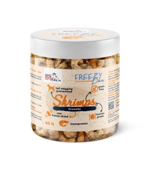 Syta Micha liofilizowany przysmak FREEZY PURE Krewetki 60g