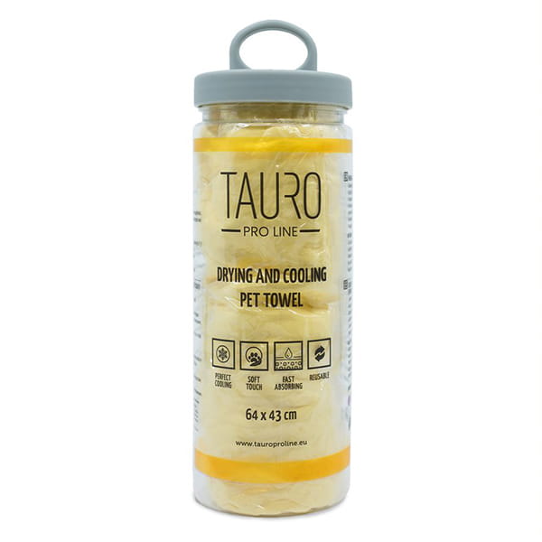 Tauro Pro Line Ręcznik Chłodzący 64x43cm Żółty