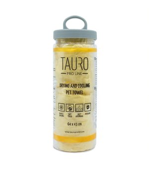 Tauro Pro Line Ręcznik Chłodzący 64x43cm Żółty