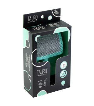 Tauro Pro Line Szczotka groomerska, miękkie piny stal nierdzewna 20mm miętowa