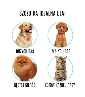 Tauro Pro Line Szczotka groomerska, miękkie piny stal nierdzewna 25mm różowa